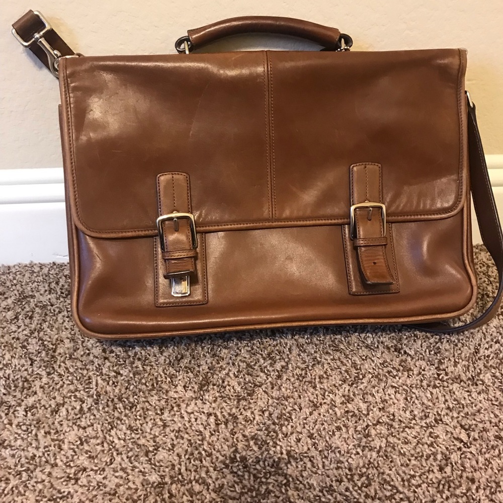 COACH leather briefcase